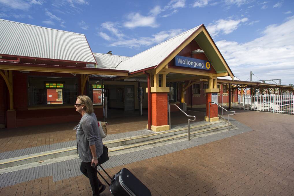 The southern end of the platforms at Wollongong station will be extended by about nine metres to fit the 10-car express services due to hit the South Coast line in 2021. Picture: Christopher Chan