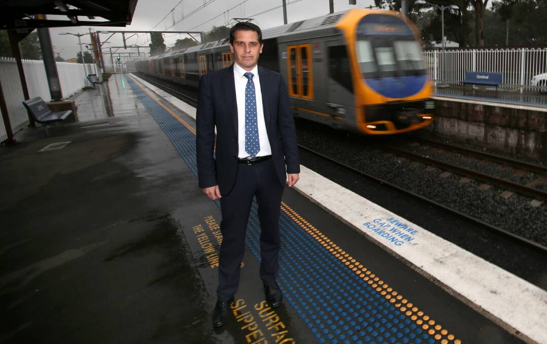 Ryan Park has outlined the details of Labor's $2.4 billion funding pledge for the Wollongong-Sydney rail corridor. Picture: Kirk Gilmour