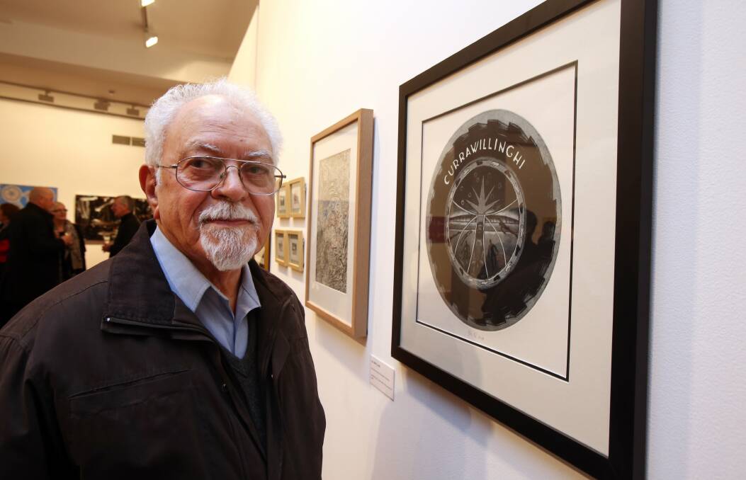 CREATIVE: Woonona elder Uncle Vic Chapman was awarded as Queen's Birthday Honour in June for his service to the visual arts, the Indigenous community and education. Picture: Robert Peet