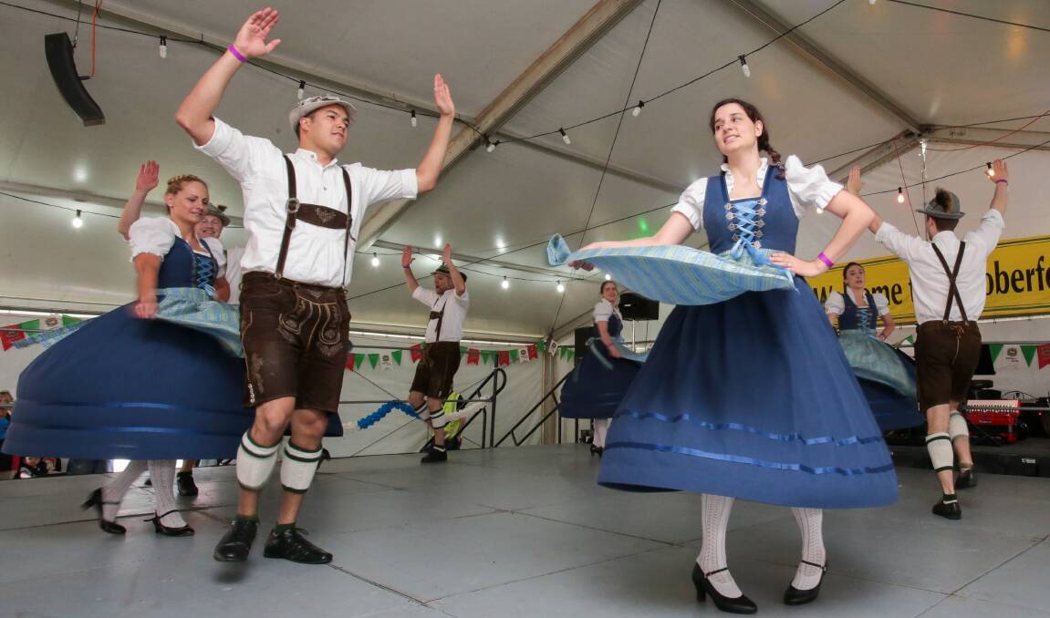 Traditional German dancers will be at the German Club in Kembla Grange for Oktoberfest. Picture: Adam McLean