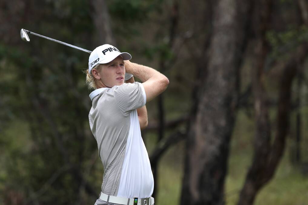 On target: Shellharbour's Travis Smyth will tee off at the US Amateur Championships in two weeks. Picture: Jeffrey Chan