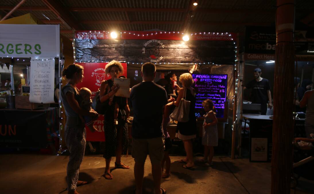 FLASHBACK: The first Bulli Eat Street market in 2016. In 2017 Foragers tried outdoor cinema with 'Sunset Vibes' but decided to return to food this summer. Picture: Robert Peet