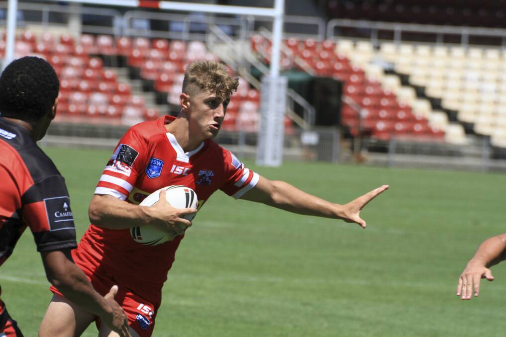 LOOKING THE GOODS: Dragons young-gun Zac Lomax in action as a youngster with the Illawarra Steelers junior reps. 