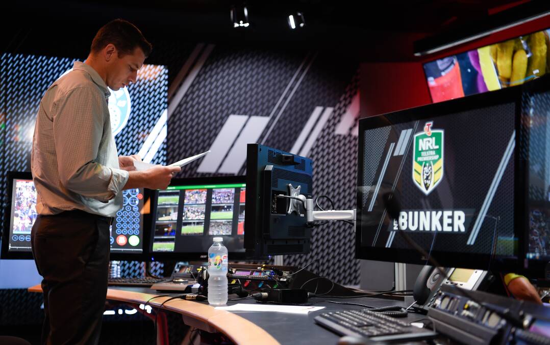 TAKING FLACK: Despite all the steps in place, the NRL Bunker's decisions are made by one person with their finger on a button. Picture: Wolter Peeters