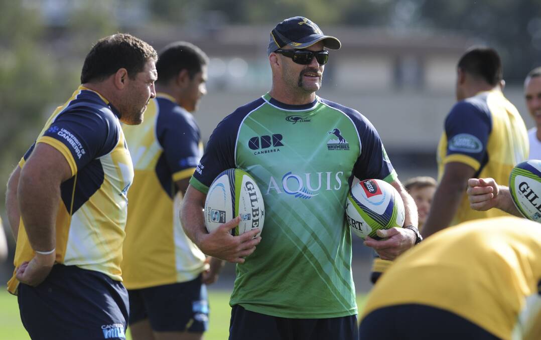 Former Brumbies defence coach Peter Ryan has been training his brain to ward off future CTE effects. Picture: Graham Tidy.