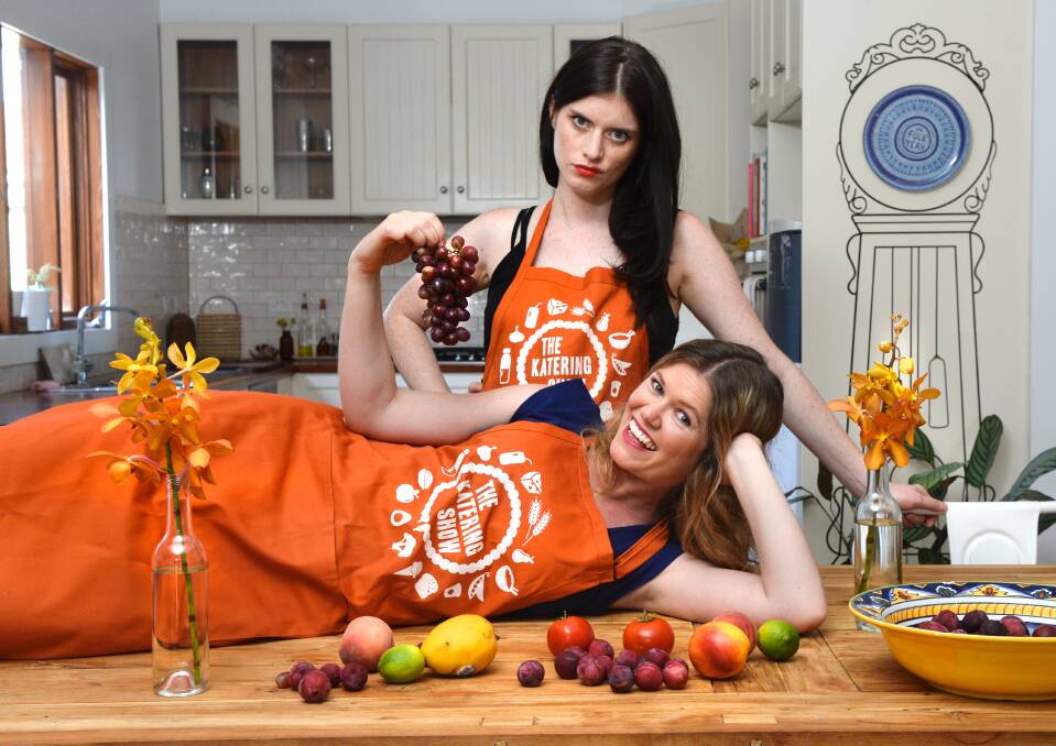 Kate McLennan and Kate McCartney are two comedians behind The Katering Show - which began as a web series and was picked up by the ABC. Picture: Justin McManus