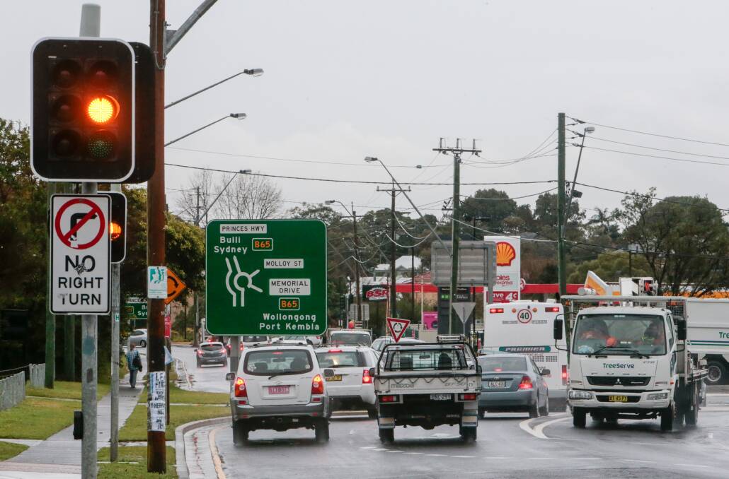 A government report due out later this year should feature some options to improve the congestion along the Princes Highway at Bulli.  Picture: Adam McLean