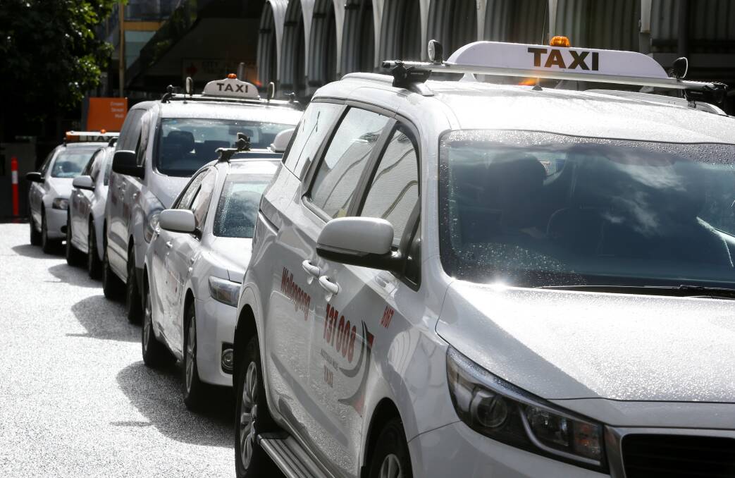 Several Wollongong taxi drivers have used social media to respond to allegations of bullying and intimidation of ride share drivers. Picture: Robert Peet