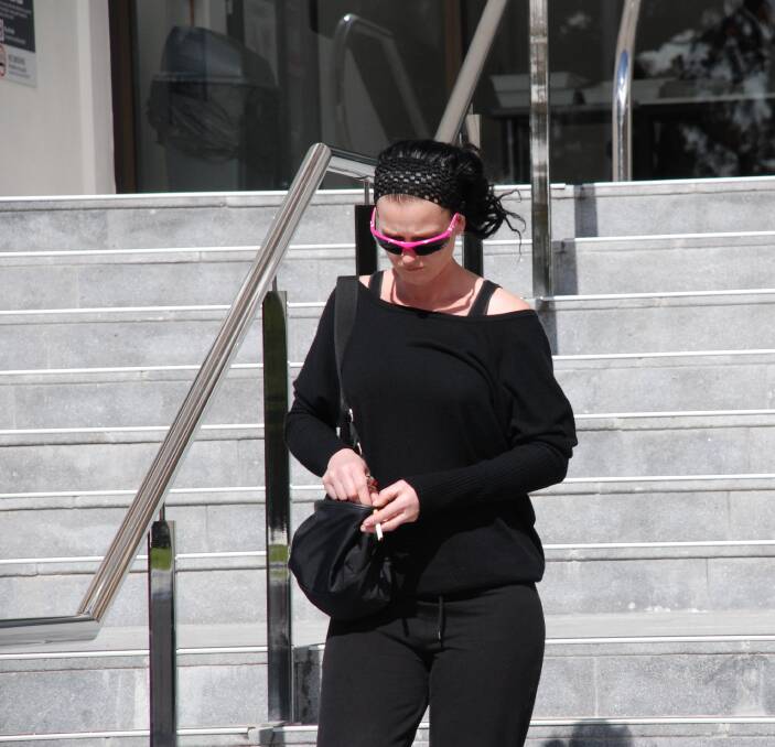 Jailed: Belinda Van Krevel (pictured during a court appearance last year) will serve a 15-month prison sentence for stealing an elderly woman's handbag earlier this year.