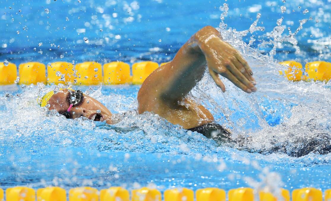 BIG SPLASH: Emma McKeon competing in the 200m freestyle at the Olympic Games in Rio. Picture: Getty Images