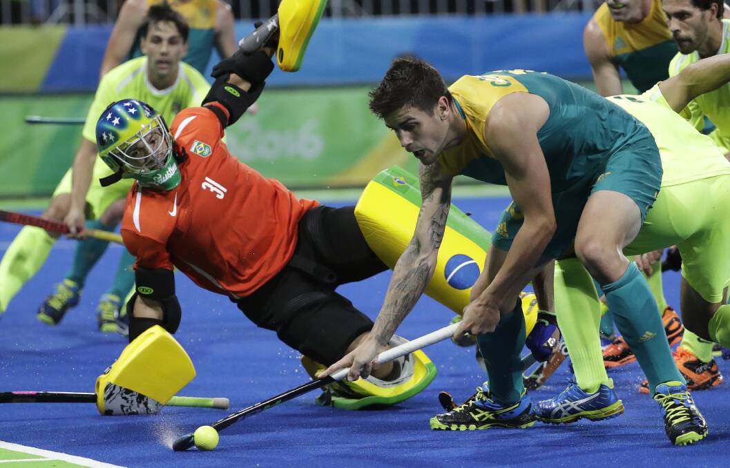 On the attack:  Blake Govers, who played at last year's Olympics, will represent Australia at this week's Oceania Cup. Picture: AP Photo/Hussein Malla