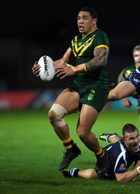 BIG YEAR: Tyson Frizell in action for the Kangaroos. Picture: Getty Images