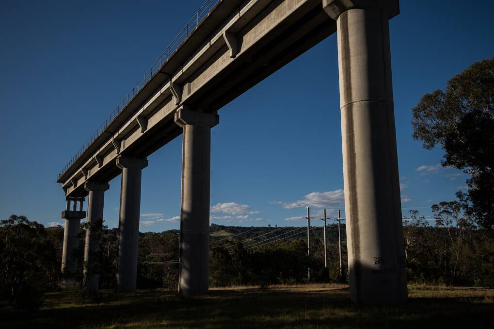 Building the Maldon-Dombarton rail line and other improvements to the South Coast line could be billions of dollars cheaper than the F6 extension, according to an internal government memo. Picture: Wolter Peeters
