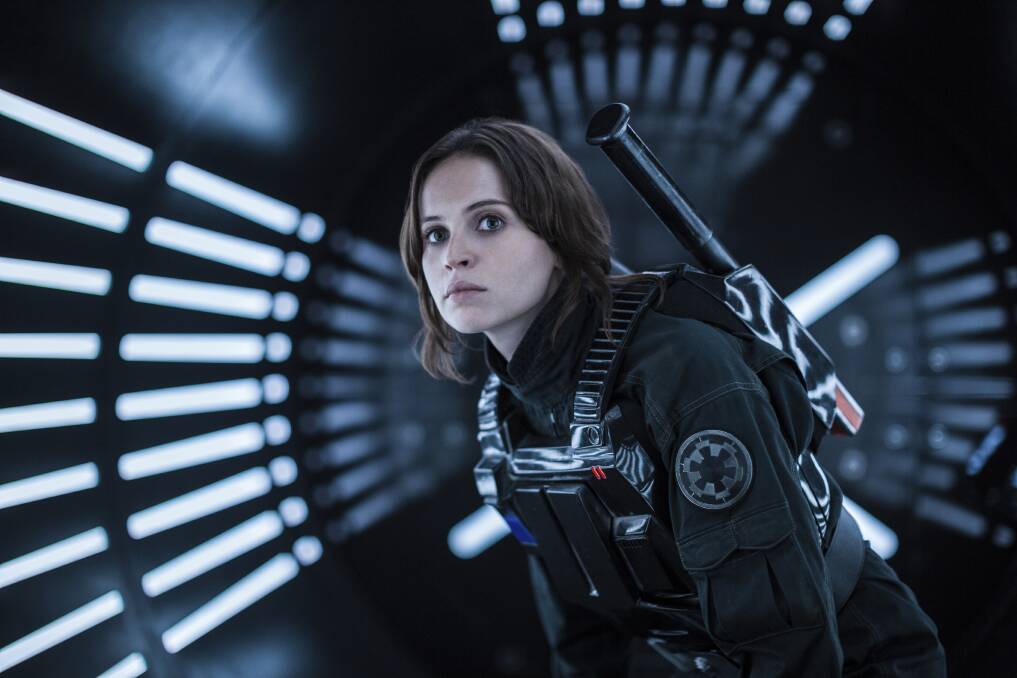 Actress Felicity Jones as Jyn Erso in a scene from, "Rogue One: A Star Wars Story." Picture: Lucasfilm