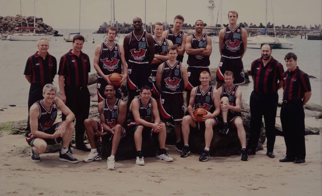 The Illawarra Hawks in their 1998-99 season strip, the year they shifted from the Snakepit to the WEC.