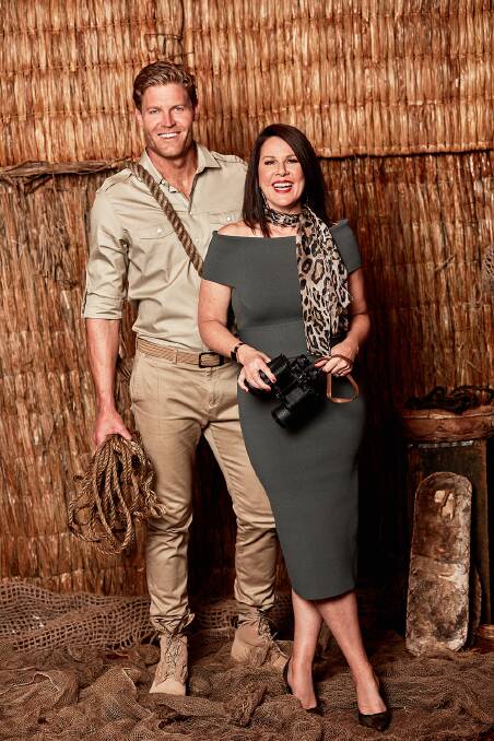 Chris Brown and Julie Morris in the new, 2017 season of I'm a Celebrity Get Me Out of Here.