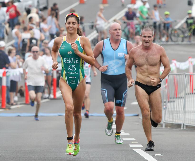 IN SIGHT: Ashleigh Gentle powers to the finish line.  Picture:  Adam McLean