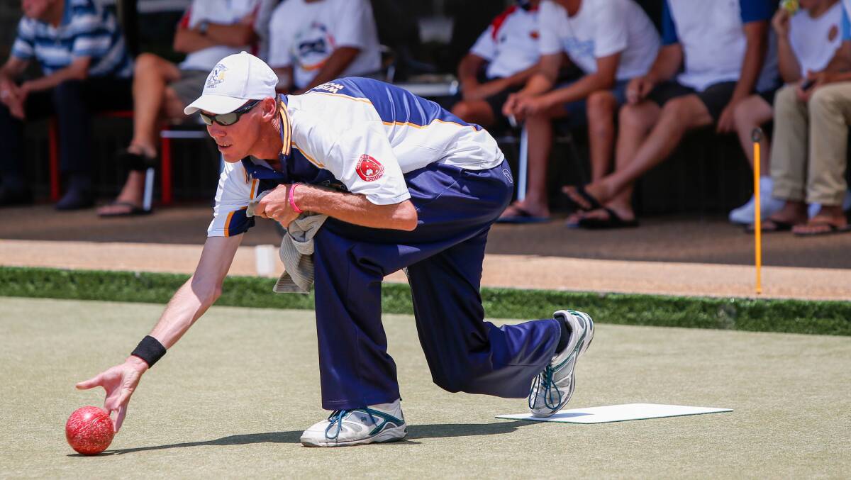 Scraped through: Scott Bateup and his partner Brett Pieper  were almost bundled out of the South Pacific Bowls pairs sectional play. Picture: Adam McLean.