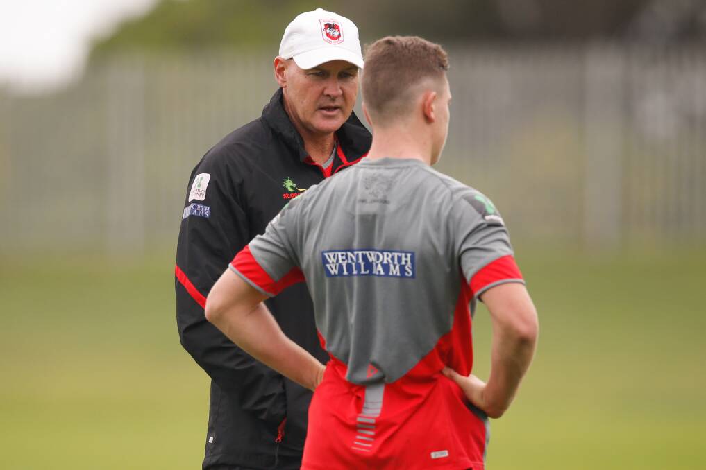 PURPOSE: The Dragons sewed up a finals spot with their win over the Tigers last week, but coach Paul McGregor says a top-four finish is his side's goal. Picture: Adam McLean