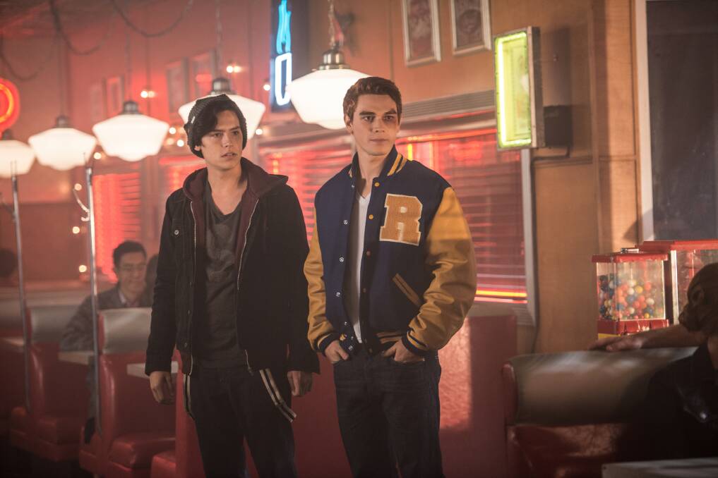 Archie (right) may have been at the centre of the Archie cartoon series but in the Riverdale reboot, Jughead (left) is very much the focal point.