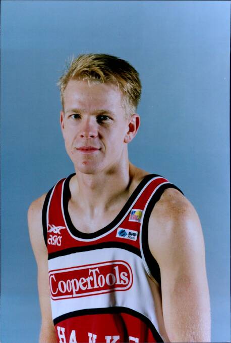 AS A PLAYER: A youthful Matt Flinn's Illawarra Hawks profile shot from 1994.