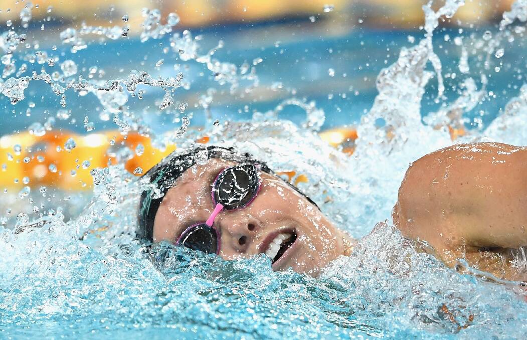 Winning ways: Emma McKeon on her way to victory in the Australian championships 200m freestyle final. Picture: Quinn Rooney/Getty Images