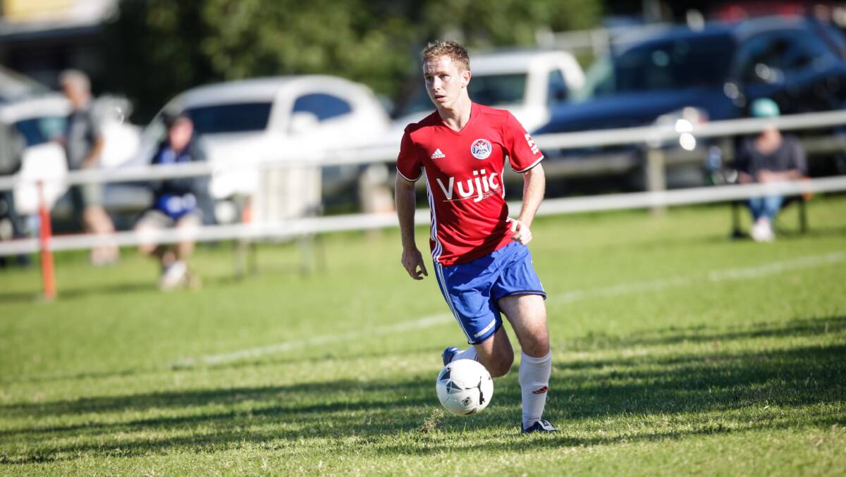TOUGH LOSS: Albion Park's Boden Allport and his White Eagles teammates were beaten by Kemblawarra Fury on Sunday afternoon. Picture: GEORGIA MATTS