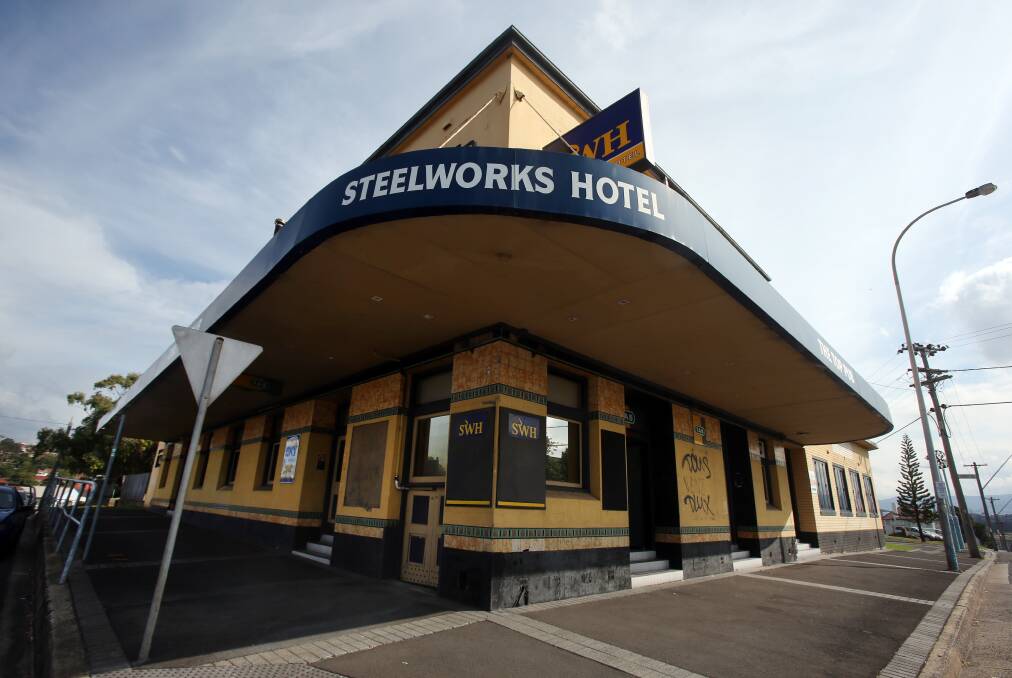 Plans are afoot to turn the Steelworks Hotel at Port Kembla into a residence for those at risk of homelessness. Picture: Robert Peet