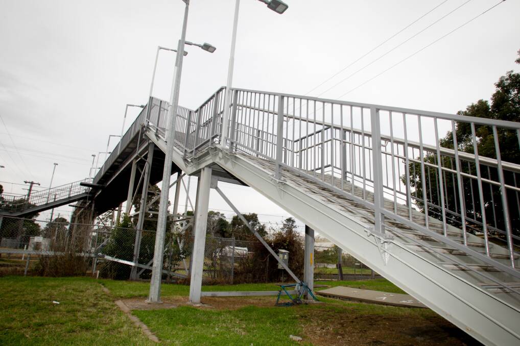 Unanderra station will require three lifts and that cost may be why it is yet to be upgraded. Picture: Georgia Matts
