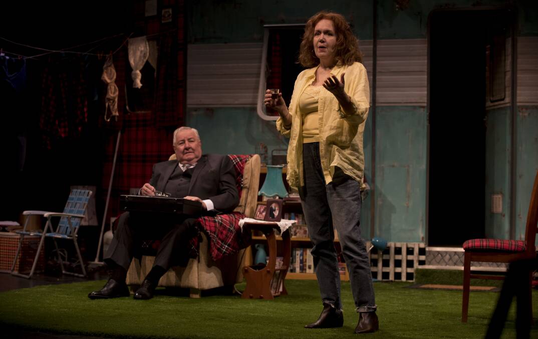 Ex-'Blue Heelers' John Wood and Julie Nihill and plays at IPAC through to Saturday. Picture: Jodie Hutchinson