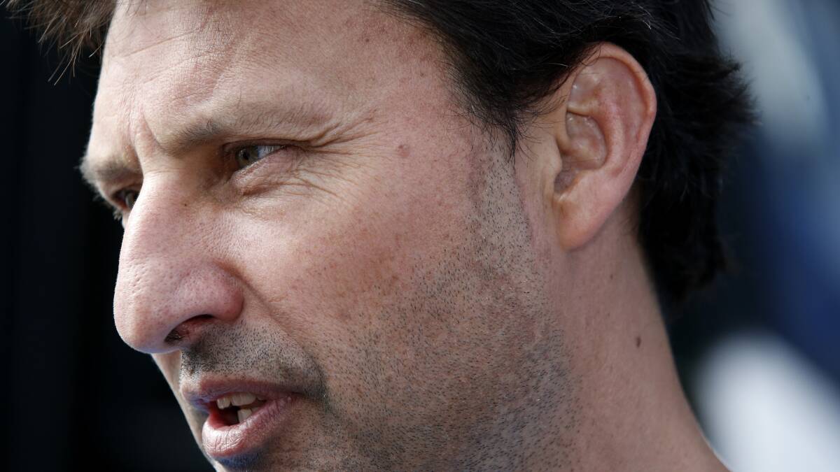 Pressure: New South Wales Blues coach Laurie Daley. Picture: AAP Image/Regi Varghese)