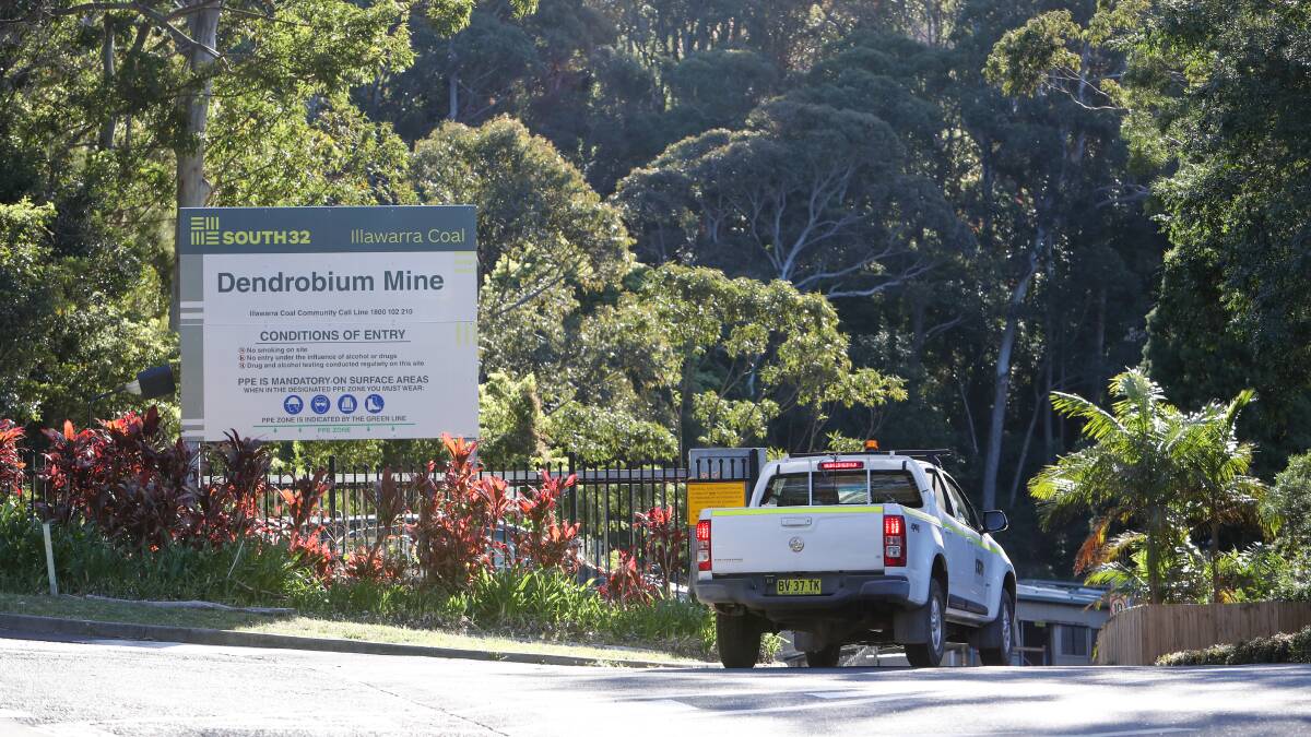 WATER WORRIES: The front gates of the Dendrobium mine at Mt Kembla. Picture: Adam McLean