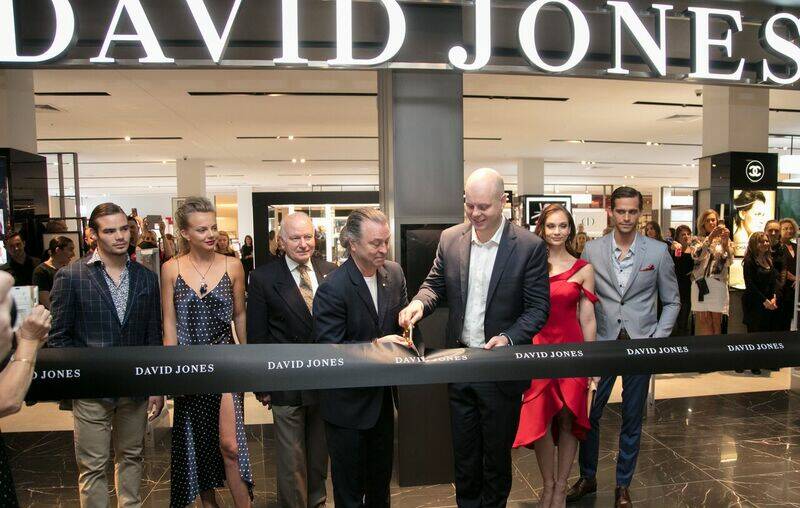 SAGGING: It was all smiles less than two years ago as David Jones' new Wollongong store was opened.