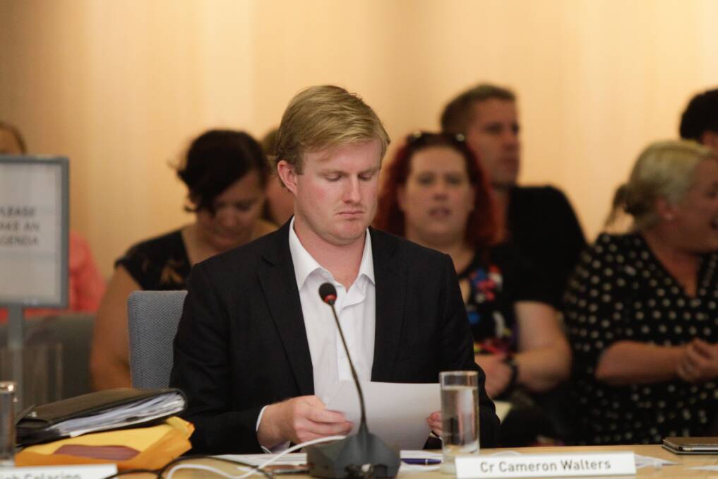  Liberal Cameron Walters is one of a number of councillors planning to discuss funding the Gong Shuttle at the next Wollongong City Council meeting. Picture: Georgia Matts