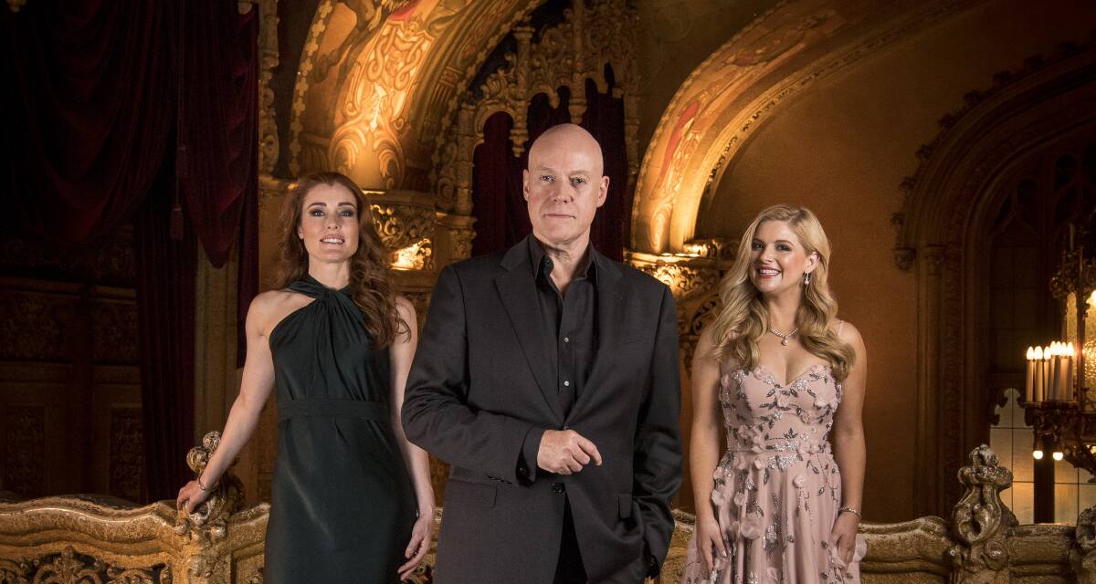 Stars from The Wizard of Oz - Anthony Warlow, Jemma Rix (Wicked Witch of the West) and Lucy Durack (Glinda the Good Witch). Picture: Eddie Jim