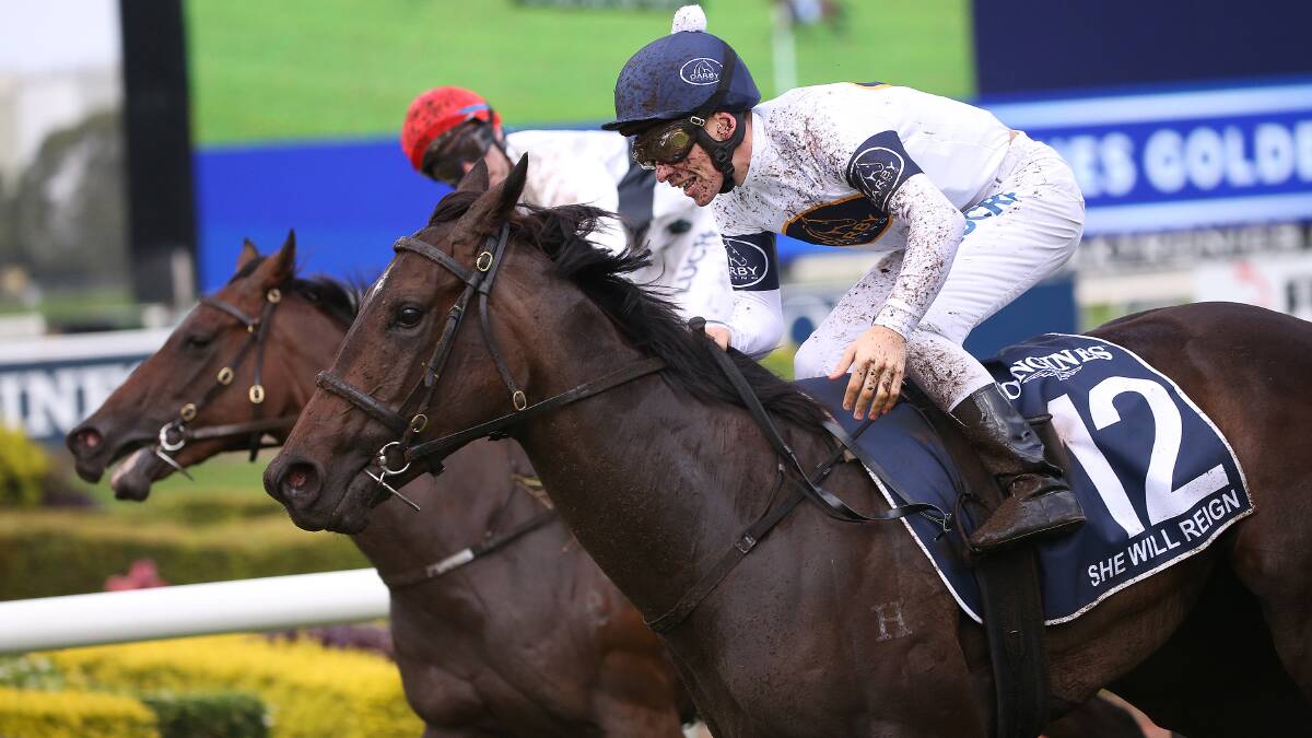 ALL CLASS: She Will Reign won the Longines Golden Slipper at Rosehill Racecourse in 2017. Picture: AAP Image/David Moir