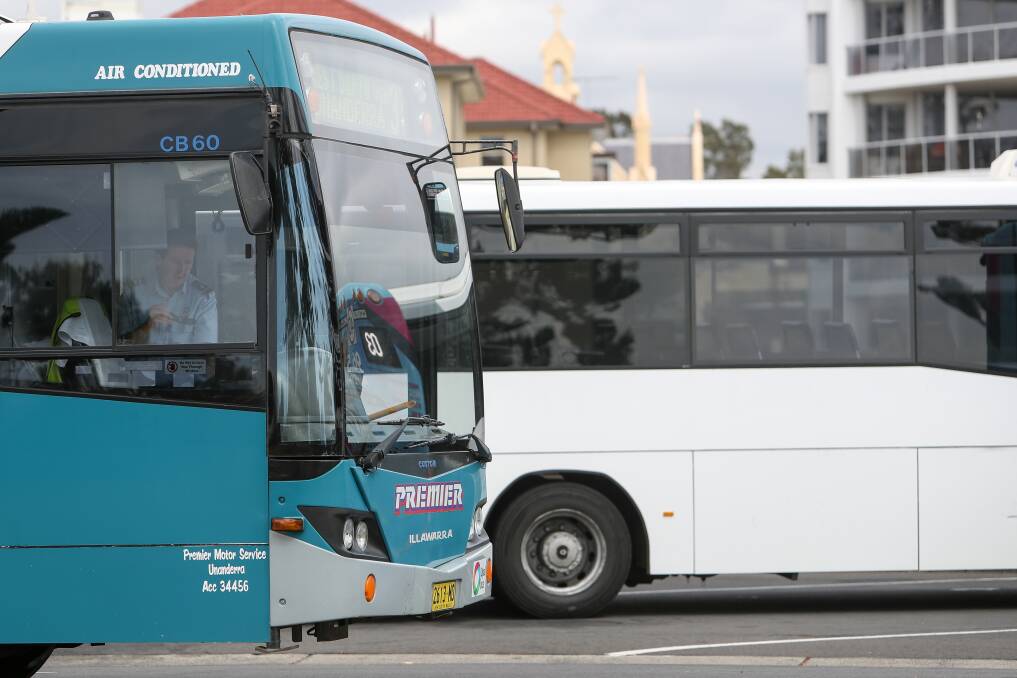 A government trial of an airport bus - run by Premier Illawarra - has been poorly used by travellers. Picture: Adam McLean