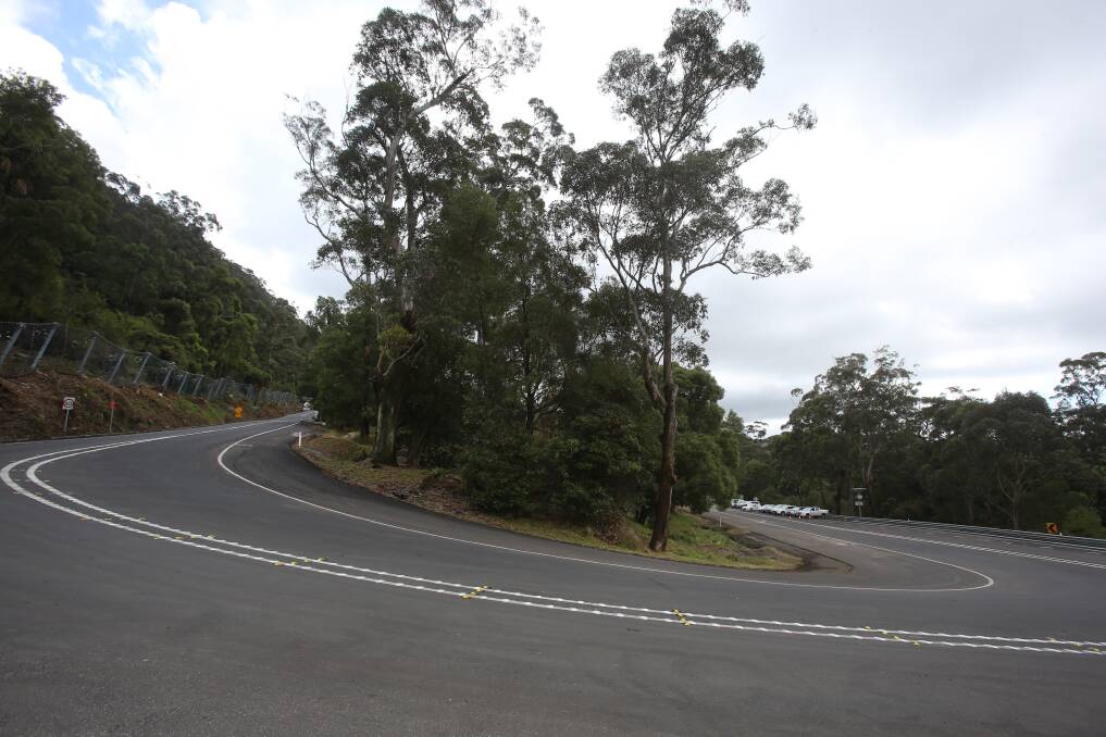 The stretch of Bulli Pass from the hairpin bend to Bangalow Road will undergo a safety upgrade next month. Picture: Robert Peet