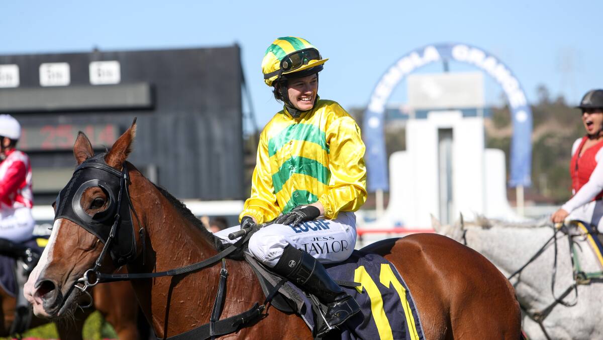 THE PILOT: Jockey Jess Taylor, pictured on Burden Of Proof, rode Titaness to victory on Monday for trainer Theresa Bateup. Picture: ADAM McLEAN