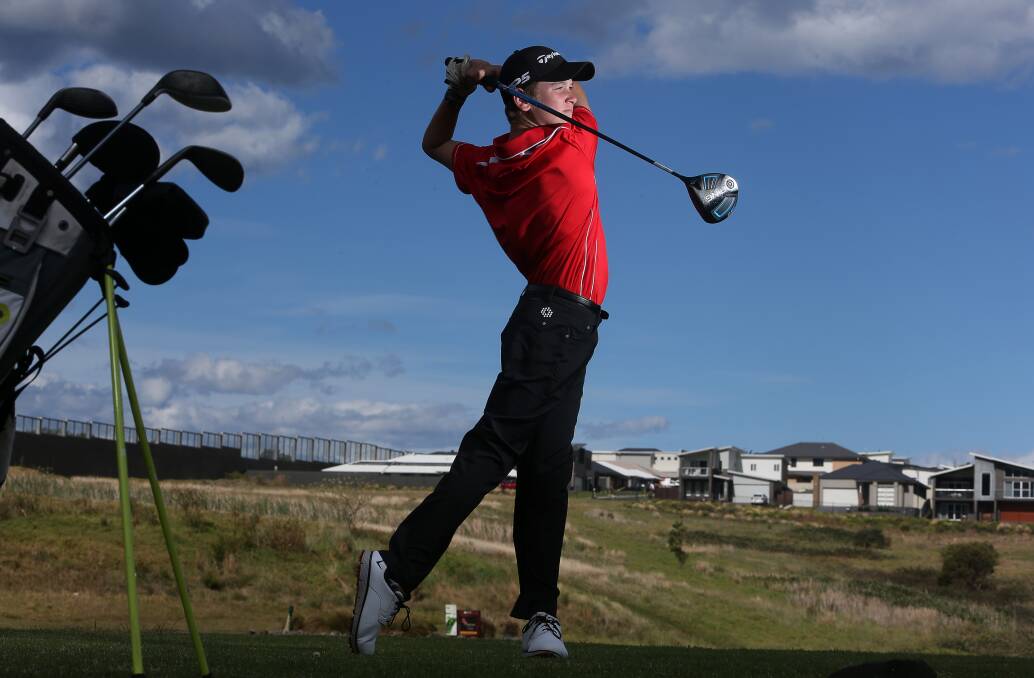 In the swing of things: Shell Cove's Bradley Wills. Picture: Robert Peet. 