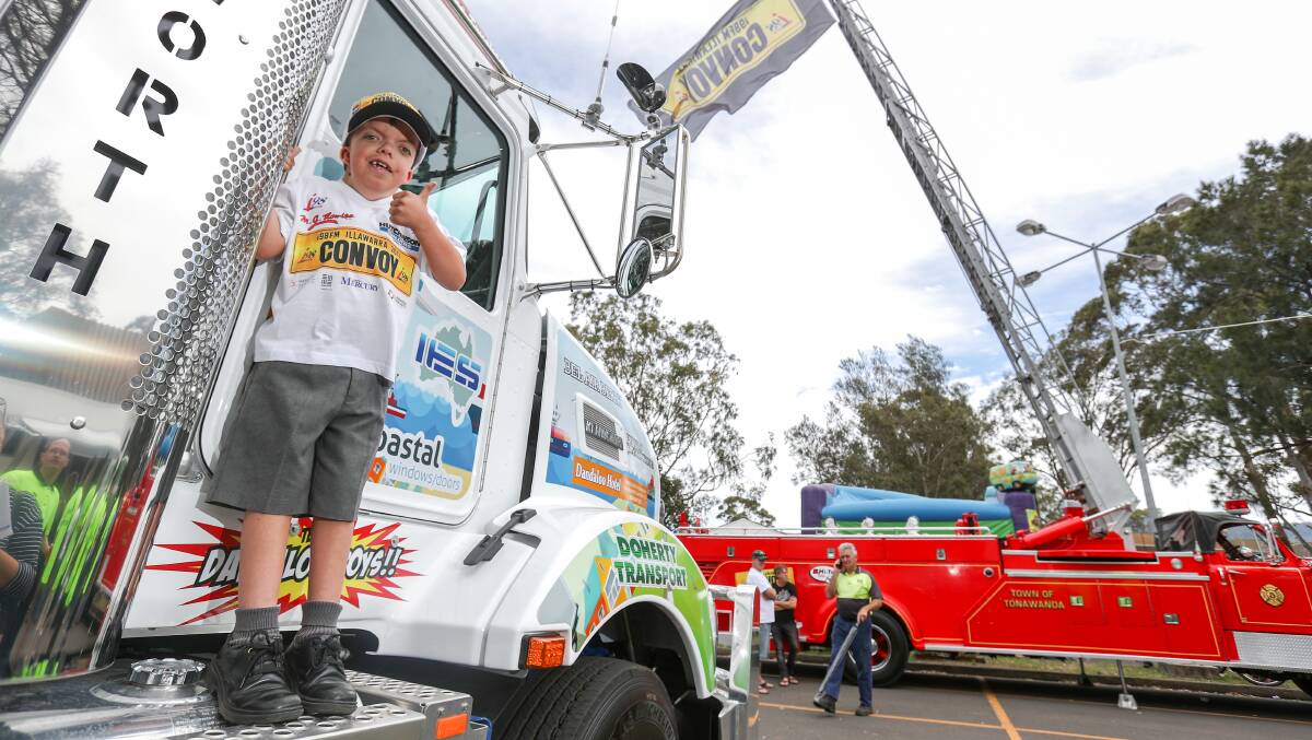 Ben Giudice has also received support from the i98FM Illawarra Convoy. Picture: Adam McLean
