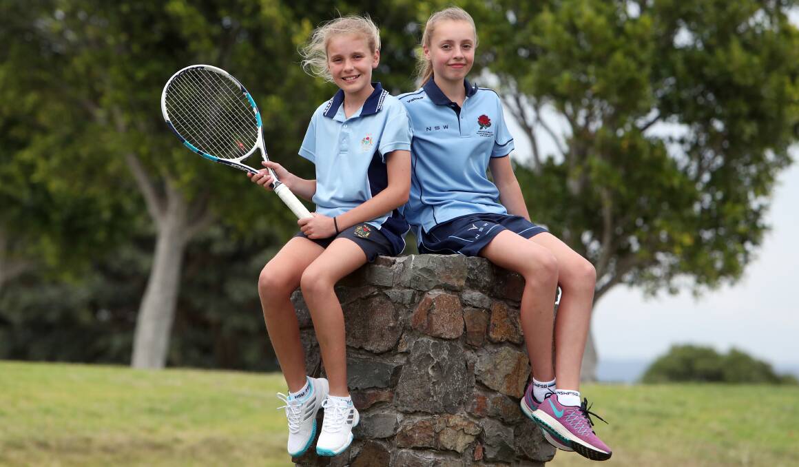 Talented duo: Lexie (left) and Sydney Brown have each represented NSW in their chosen sports. Picture: Sylvia Liber