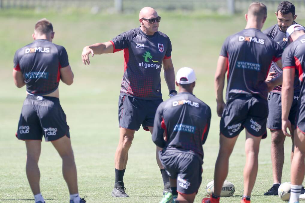 BACK TO WORK: Dragons coach Paul McGregor. Picture: Adam McLean