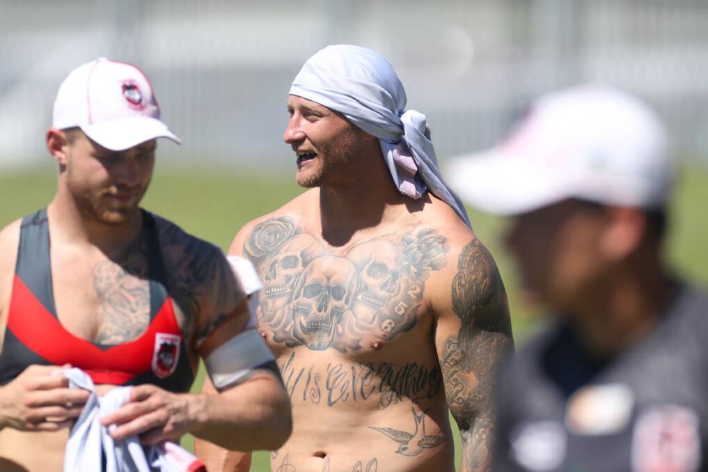 SWEATING IT OUT: Dragons forward Tariq Sims. Picture: Adam McLean