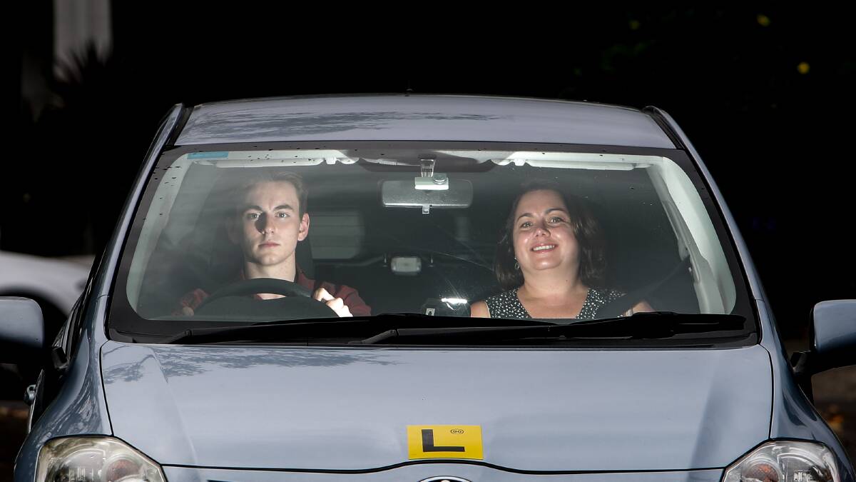 DRIVING IT FORWARD: Melanie Winton-Holmes and her son Chris Holmes, who is a learner driver. They are offering to drive people around for free this festive season. Picture: Adam McLean
