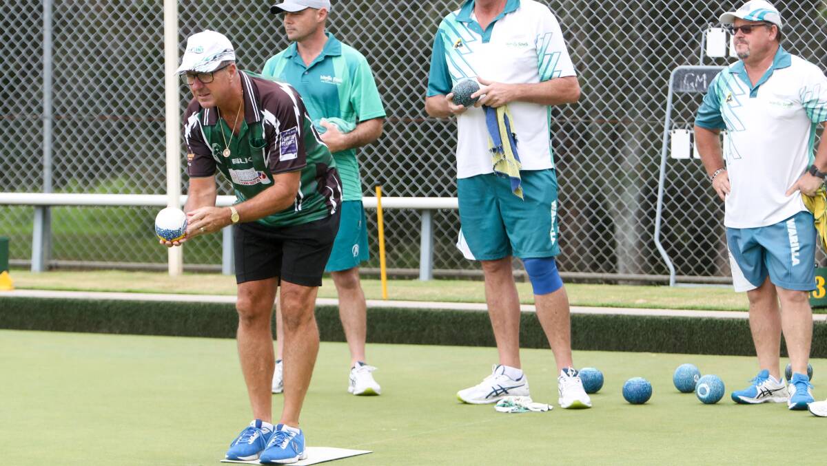Shock defeat: John Green was eliminated from singles play at the South Pacific Bowls Carnival on Thursday. Picture: Adam McLean. 