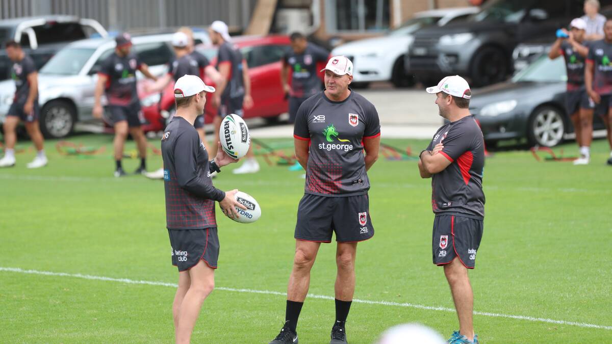 MERCURY.  NEWS. St George Illawarra Dragons back in training. 11 January 2018 . Picture: Sylvia Liber.