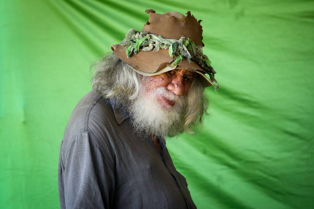 Bushman poet and avid fan of music festivals, Swaggie Campbell. Picture: Adam Mclean
