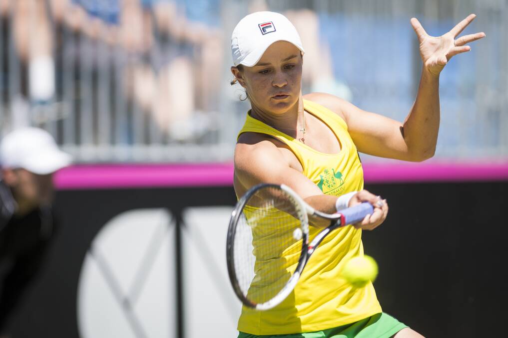 Rising star: Youngster Ash Barty. Picture: Dion Georgopoulos.