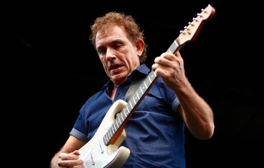 Ian Moss performs on the line-up for the Jimmy Barnes concert at McCabe Park in Wollongong. Picture: Adam McLean
